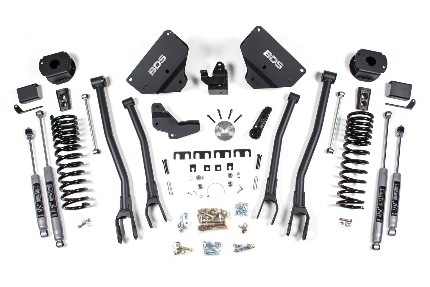 4 Inch Lift Kit W/ 4-Link | Ram 2500 W/ Rear Air Ride (14-18) 4WD | Gas