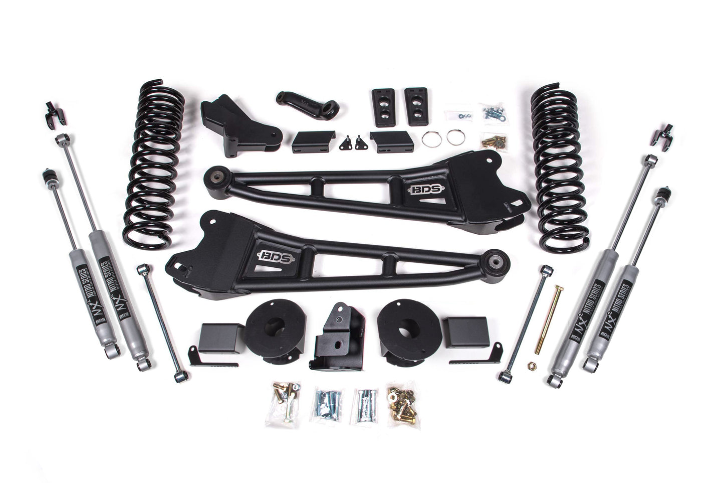 4 Inch Lift Kit W/ Radius Arm | Ram 2500 W/ Rear Air Ride (14-18) 4WD | Gas