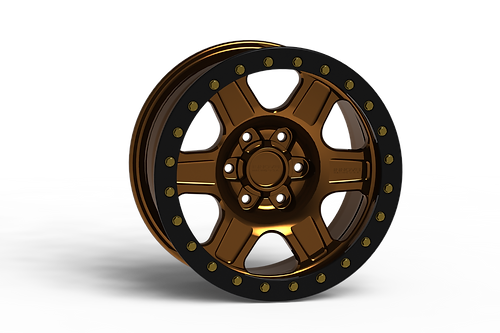 G400 17x8.5 Simulated Beadlock-Bronze Powder Coat